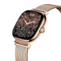 Ice-Watch - Ice Smart 2.0 - Montre connectée carrée pour Femme avec Bracelet en Acier Inoxydable (1.70 Pouces)