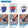 4 Pièces Clapet Anti Odeur Douche WISIRENT, 2 Pièces 35-52mm 2 Pièces 33-50mm Anti Odeur Douche, Bouchon Anti Odeur Douche Noyau