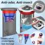 4 Pièces Clapet Anti Odeur Douche WISIRENT, 2 Pièces 35-52mm 2 Pièces 33-50mm Anti Odeur Douche, Bouchon Anti Odeur Douche Noyau