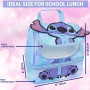Get Trend 3D Disney Stitch Sac Isotherme Repas Enfant Fille, Double Compartiment Lunch Bag Isotherme avec Poignée et Fermeture E