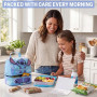 Get Trend 3D Disney Stitch Sac Isotherme Repas Enfant Fille, Double Compartiment Lunch Bag Isotherme avec Poignée et Fermeture E