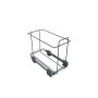 Elletipi Ecofil PF01 34A1 - Poubelle de tri sélectif extractible pour déchets, Plastique et métaux, Gris, 23 x 45 x 36 cm