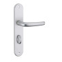 THIRARD - Ensemble de Poignées pour Porte Intérieure Maia - Aluminium Anodisé - Usage Salle de Bain et Toilette - Fermeture à Co
