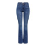 ONLY Jean Flared ONLBLUSH Taille Moyenne Flared Fit Jeans