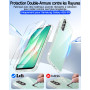 LeYi Coque pour Samsung A26 5G avec 2 Verre Trempé Vitre Protection, Etui Ultra Mince Housse de Protection Silicone Souple Bumpe