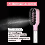 Brosse a cheveux demelante magique avec Spray Intégré, Brosse Magique Anti-Statique pour Cheveux Fins et Fragiles, Massage Cuir