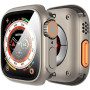 Diruite Protection Écran pour Apple Watch SE 3/2/1 /Series 6 5 4 44mm 360°Protection Complète Coque,Apparence Créative Ultra Min