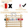 New brothread 60 Bobines Support de Filetage de bois/porte-bobines de fil/organisateur de fil pour broderie, matelassage et fils
