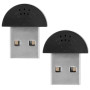 Dawfund 2PCS Mini Microphone USB 2.0, Microphone USB Pc, Adaptateur Audio de Microphone pour Enregistrement Vocal, Microphone Om