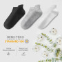 YouShow 10 Paires Chaussettes Basses Homme Femme, Coton Courtes Chaussettes Basses, Sport Respirant Antiderapante Socquettes