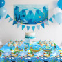 Décorations de fête sous la mer – Vaisselle de fête sous la mer – Assiettes à dessert, assiettes, tasses, serviettes, nappes, pa