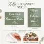 9 Feuilles Autocollant Lettres Chiffres Mariage Stickers Panneau de Bienvenue au Mariage Panneau D'accueil Lettres Français Mois
