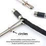6 Pièces Enfile Aiguilles Cordon, Enfile Aiguilles Ruban, Clips Enfil Aiguilles pour Enfiler des Cordons, pour Ruban, Ceinture É