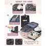 SZLX Sac à Dos Voyage Babine Sous Vide avec Pompe 40x30x20 Bagage Cabine 40x20x25 Sous Vide pour Ryanair Wizz air Easyjet Bagage