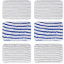 6 Pièces Clean and Steam Lingette, Clean and Steam Accessoires, Serpillere Balai Vapeur pour Rowenta Clean & Steam ZR850002 ZR00