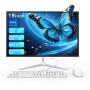 SUKOTOP 19 Pouces Ordinateur Tout-en-Un Noyau d'ordinateur i5 4 noyaux (jusqu'à 3,7 GHz) 256 Go SSD WiFi6 Bluetooth 5.3 avec Kye