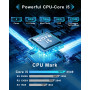SUKOTOP 19 Pouces Ordinateur Tout-en-Un Noyau d'ordinateur i5 4 noyaux (jusqu'à 3,7 GHz) 256 Go SSD WiFi6 Bluetooth 5.3 avec Kye