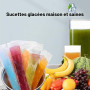 200 Pcs Sacs de Formes de Popsicle Sacs de Pops sans BPA avec un Entonnoir pour Yaourt Bonbons Crème Glacée Party Favors (5 x 22