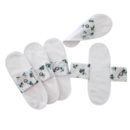 EcoRita – Lot de 5 Protège-Slips Lavables 100% Coton (L) | Fait Main en France