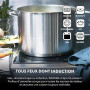 BAUMALU Traiteur inox + couvercle verre 32 cm