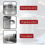 BAUMALU Traiteur inox + couvercle verre 32 cm