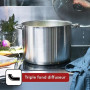 BAUMALU Traiteur inox + couvercle verre 32 cm