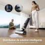 dreame H14 Pro Aspirateur Laveur Sec Et Humide, Design Plat à 180°, Nettoyage de la Brosse à 60 °C, Séchage en 5min, Distributio