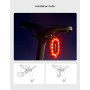 iGPSPORT SR Mini Feu Arriere Velo Radar, Jusqu’à 160m de Détection Radar des Velos, Alerte Lumineuse Avertisseur de Frein 7 Mode