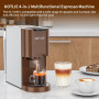 KOTLIE Machine à café 4 en 1 pour NES/DG/poudre de café/ESE (44 mm), 19 bar, 800 ml