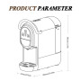 Cafelffe Machine à Café Multi-Capsules MK-609S 6 en 1, 7 tailles de tasse, machine expresso 19 bars, compatible avec les capsule