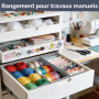 DIMJ Lot de 12 Boites de Rangement de Non-tissé, Organiseurs de tiroir Pliable et Respirant, Rangement Tiroir Ideal pour Soutien