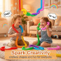 20 Pcs Pop Tube, Jouet sensoriel, Multicolore Pop Tubes, Tuyau Extensible, anti stress, adaptés aux enfants, aux adultes et aux