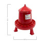 FINCA CASAREJO Pack Abreuvoir + Mangeoire avec Pieds - Abreuvoir 10 L et Mangeoire 8 Kg pour Poules et Autres Volailles - Happy