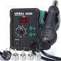 YIHUA 858D station de soudage à air chaud 700W pour soudure et dessoudage SMD avec contrôle de température PID, fonction de déma