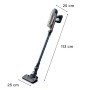 Rowenta X-Pert6.60 Aspirateur balai sans fil multifonction, Puissance de 100W, 45minutes d'autonomie, RH6836EO, Gris
