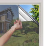 rabbitgoo Film Anti Regard Fenetre 44.5x200cm, Film Adhesif Effet Miroir sans Tain pour Vitre Brise Vue Fenetre Anti Chaleur Ant