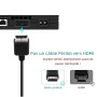Mcbazel Câble SCART RGB AV Premium pour consoles PS1/PS2/PS3 PAL 180 cm, câble de conversion de signal vidéo de haute qualité -
