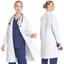 COCREAZY Blouse Blanche Chimie Femme Homme Blouse Chimie Lycee Coton Blouse Laboratoire Collège Blouse Physique Manche Longue Bl