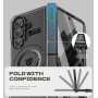 Dexnor Coque Magnetic pour Samsung Galaxy Z Fold 7 avec Double Kickstands&Protecteur Décran Avant&Protection de Charnière, Compa