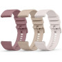 Wanme 3 Pièces 20mm 22mm Bracelet de Montre en Silicone, Souple Bracelet de Replacement en Dégagement Rapide avec Boucle en Même