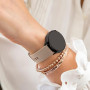 Wanme 3 Pièces 20mm 22mm Bracelet de Montre en Silicone, Souple Bracelet de Replacement en Dégagement Rapide avec Boucle en Même