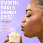 Revolution Loose Baking Powder – Poudre fixatrice de maquillage, fini lumineux, absorbe les brillances et l’excès de sébum, vega