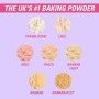Revolution Loose Baking Powder – Poudre fixatrice de maquillage, fini lumineux, absorbe les brillances et l’excès de sébum, vega