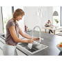 Grohe Blue Home Kit + robinetterie bec orientable avec filtre et fonction pétillante silencieux, doux, pétillant – Robinet avec