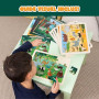 BONNYCO Puzzle Bois Enfant 6 Ensembles 24 Pcs, Animaux de Différents Écosystèmes. Puzzle 3-8 Ans avec Plateau, Jouet Educatif. C