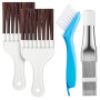 Lot de 4 peignes à ailettes de climatisation pour radiateur, outil de peignes à ailettes condensateur, brosses de nettoyage pour