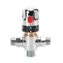 Tremax Robinet mitigeur thermostatique, robinet mélangeur d'eau chaude et d'eau froide avec connecteur G 1/2", graduation en cen