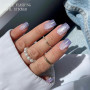 JMEOWIO Autocollant Ongles Gel UV Yeux de Chat Gel Nail Art Stickers Semi-durci Stickers Ongle Deco Ongle Design Manucure