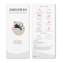 JMEOWIO Œil Chat Dégradé Ongles Gel Autocollant UV Nail Art Sticker