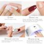 JMEOWIO Œil Chat Dégradé Ongles Gel Autocollant UV Nail Art Sticker